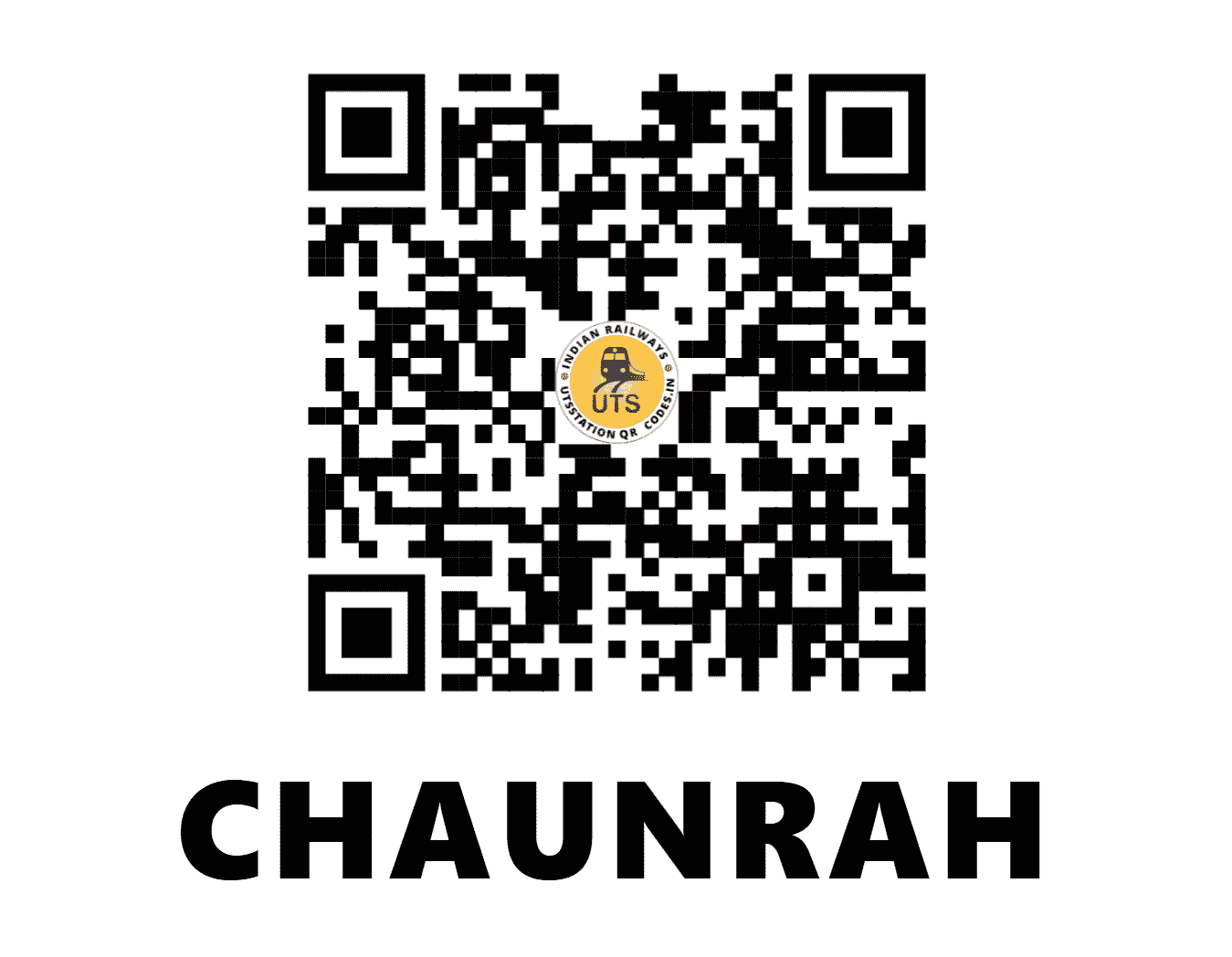 UTS QR Code for CHAUNRAH - CNH (NC - UTTAR PRADESH)